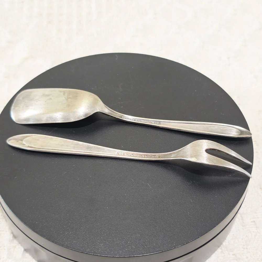 Vintage Meridian Silverplate Co FIRST LADY Serving Spoon Shovel and Fork Set